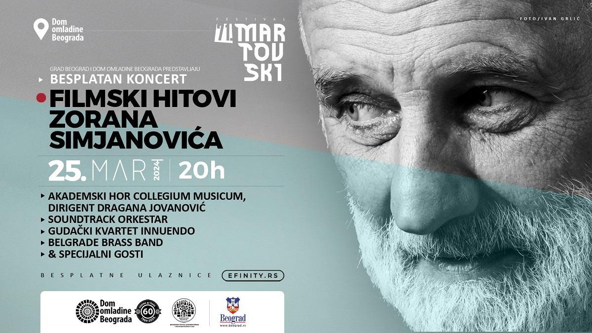 Slika za FILMSKI HITOVI ZORANA SIMJANOVIĆA @ 71. Martovski festival