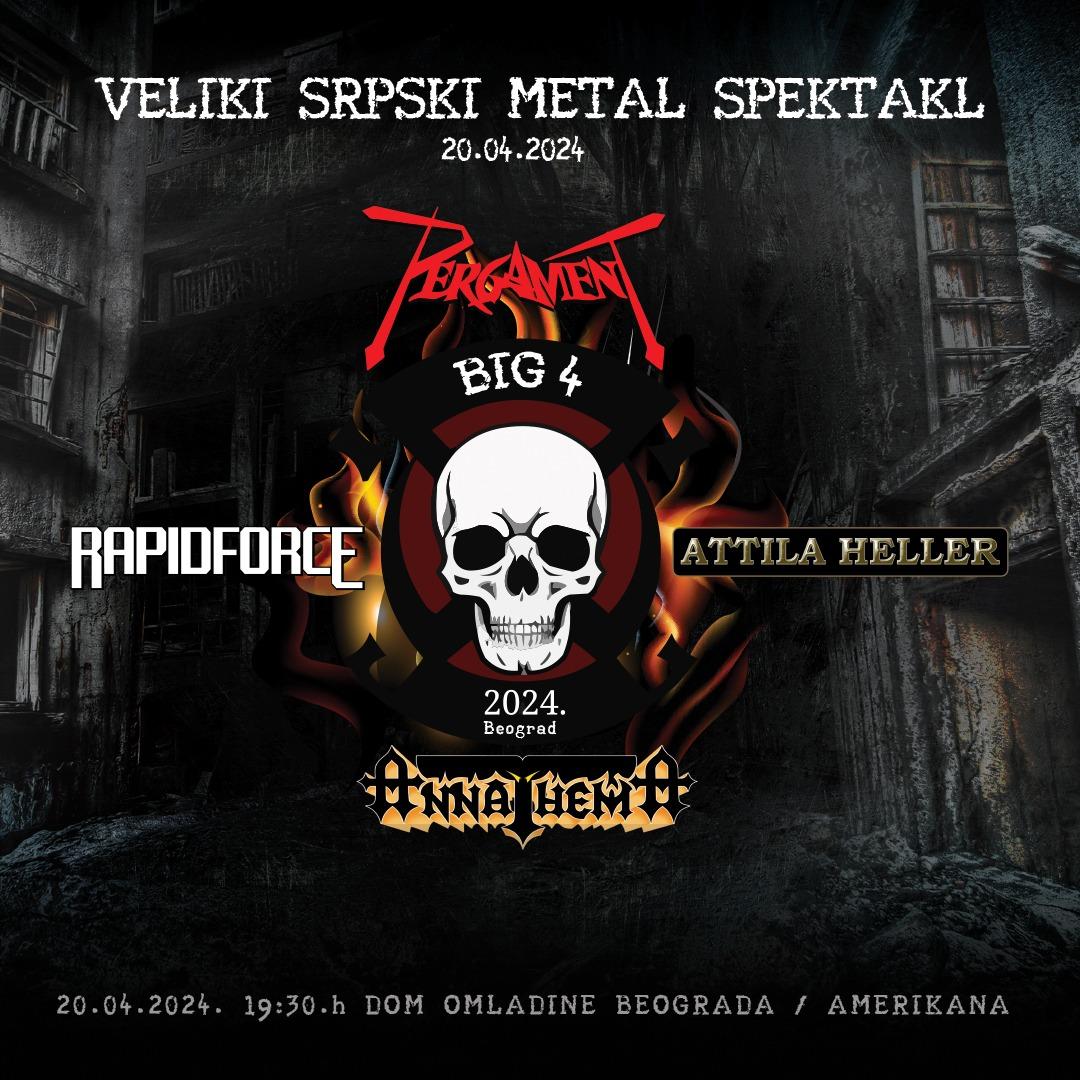 Slika za BIG 4: Annathema, Pergament, Rapid Force i Attila Heller