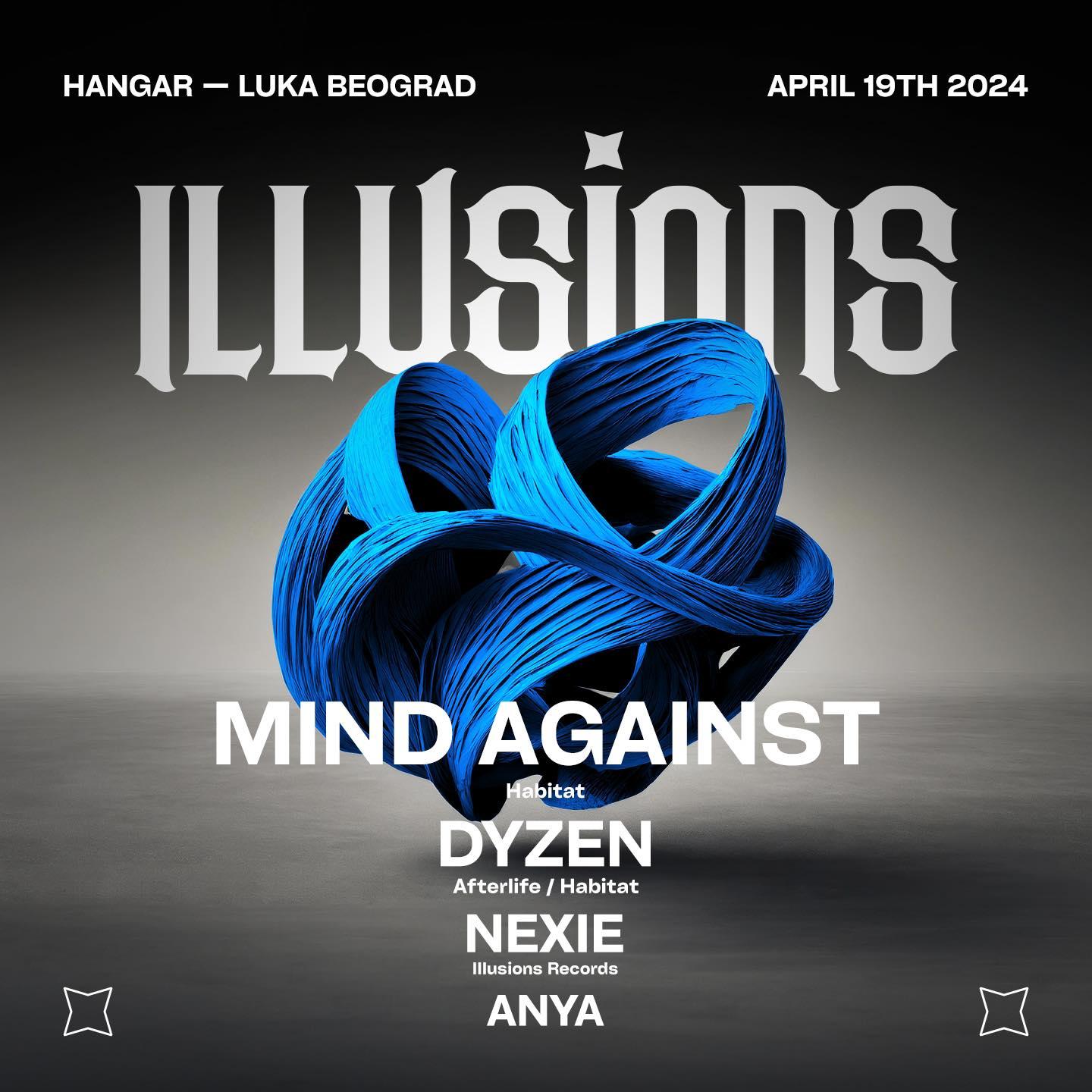 Flajer za Illusions: Mind Against (ITA)