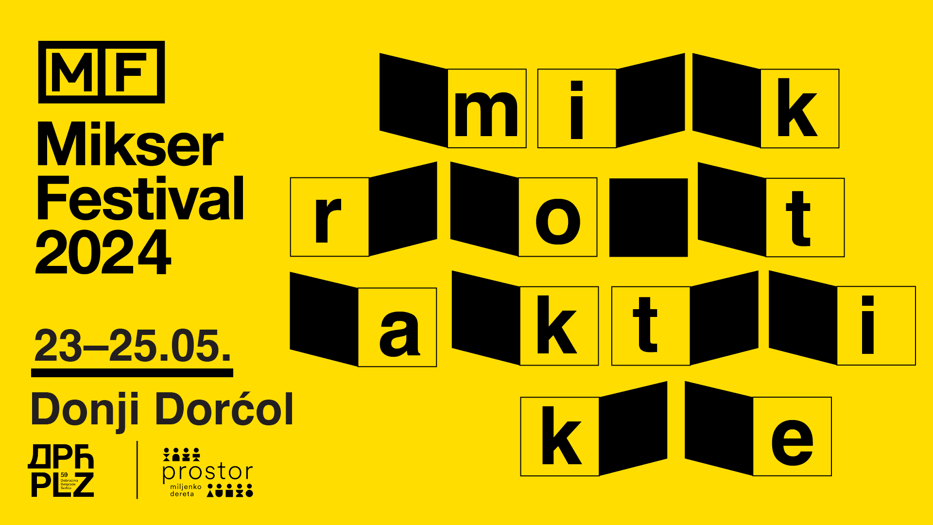 Flajer za Mikser Festival - MIKROTAKTIKE