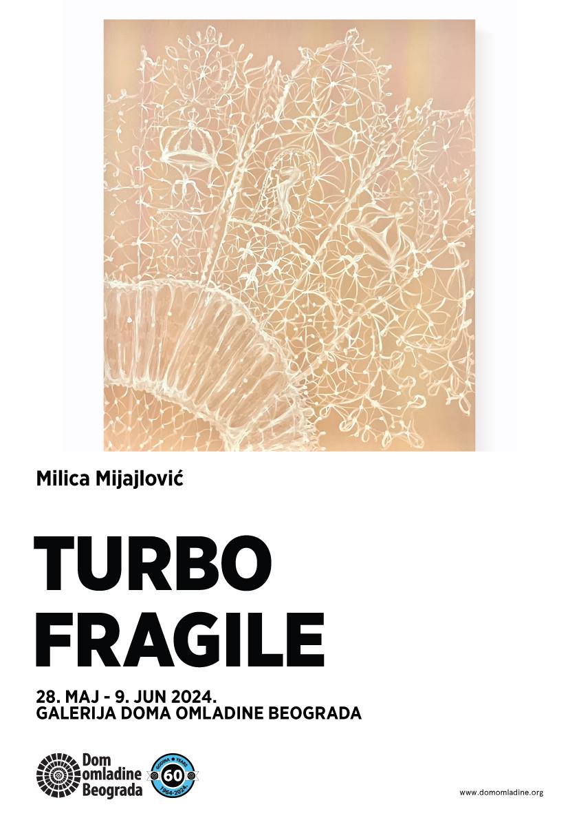Flajer za Turbo fragile: Milica Mijajlović