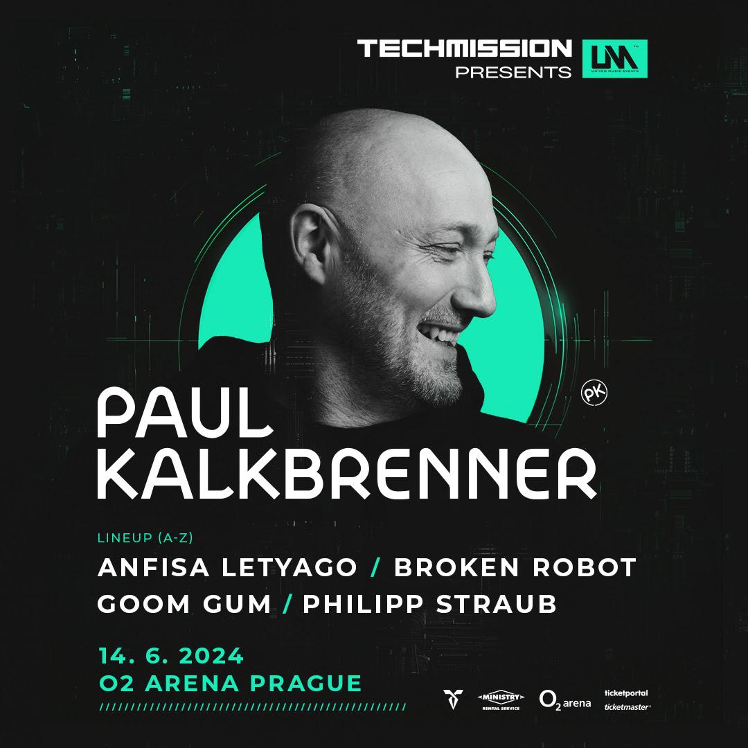 Flajer za Techmission w. Paul Kalkbrenner