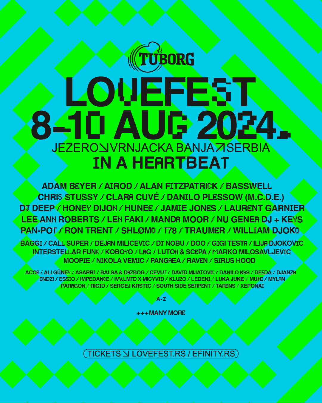 Flajer za Tuborg Lovefest 2024