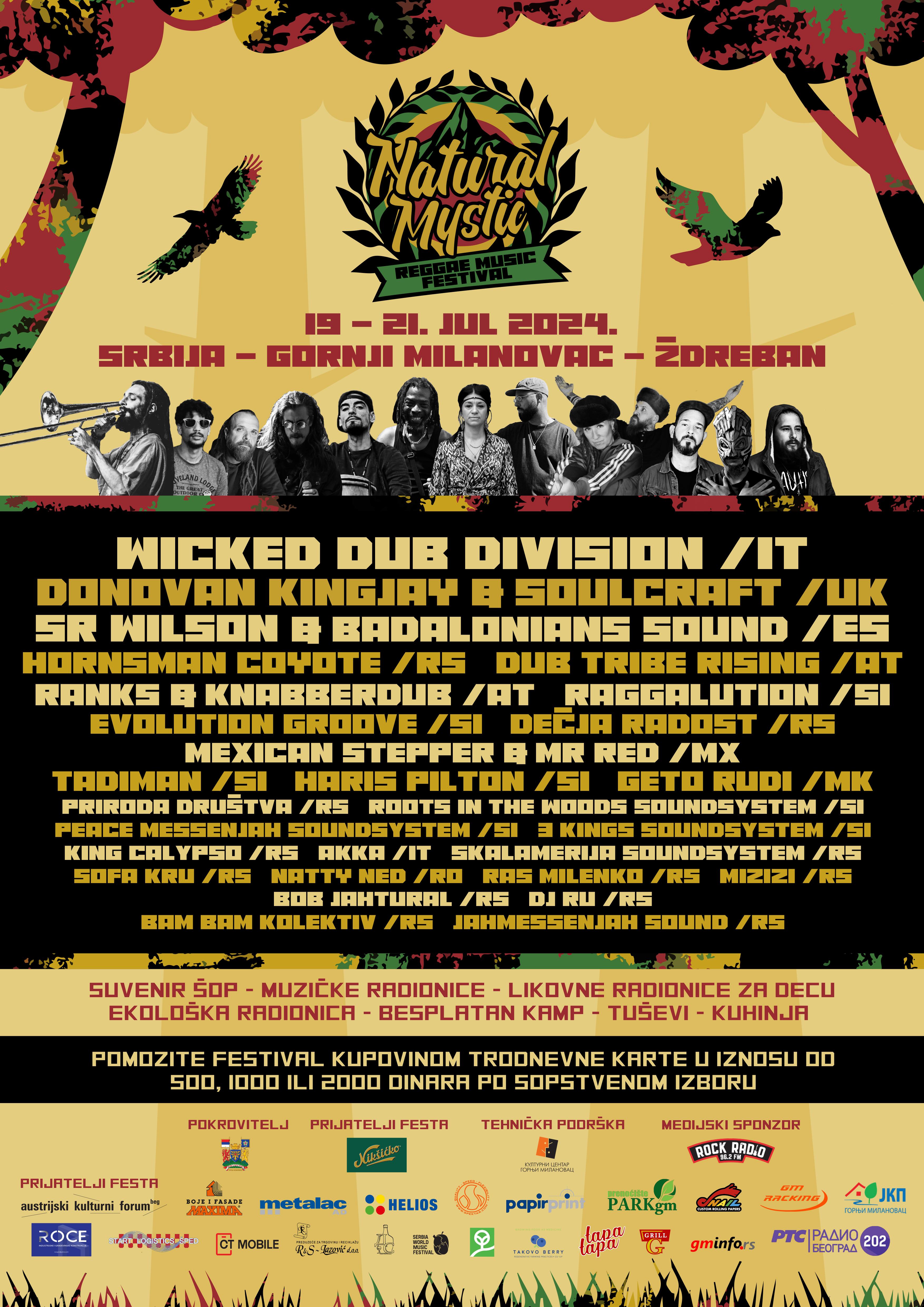 Flajer za Natural Mystic Reggae Festival 2024