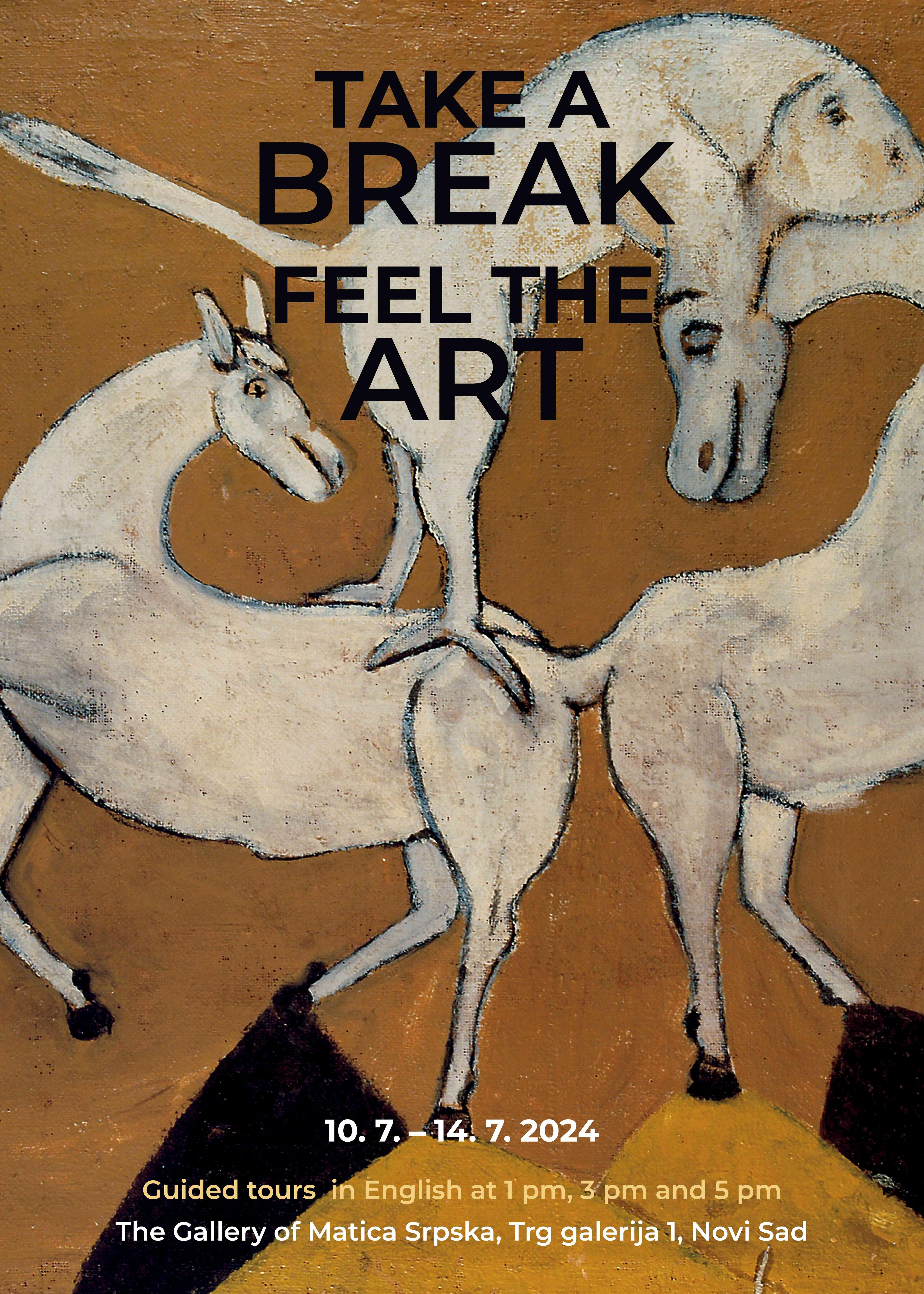 Flajer za Take a break - feel the Art