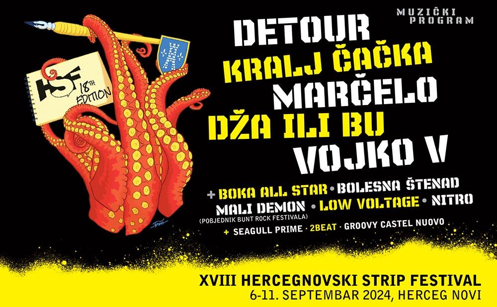 Flajer za HSF - Hercegnovski Strip Festival 2024