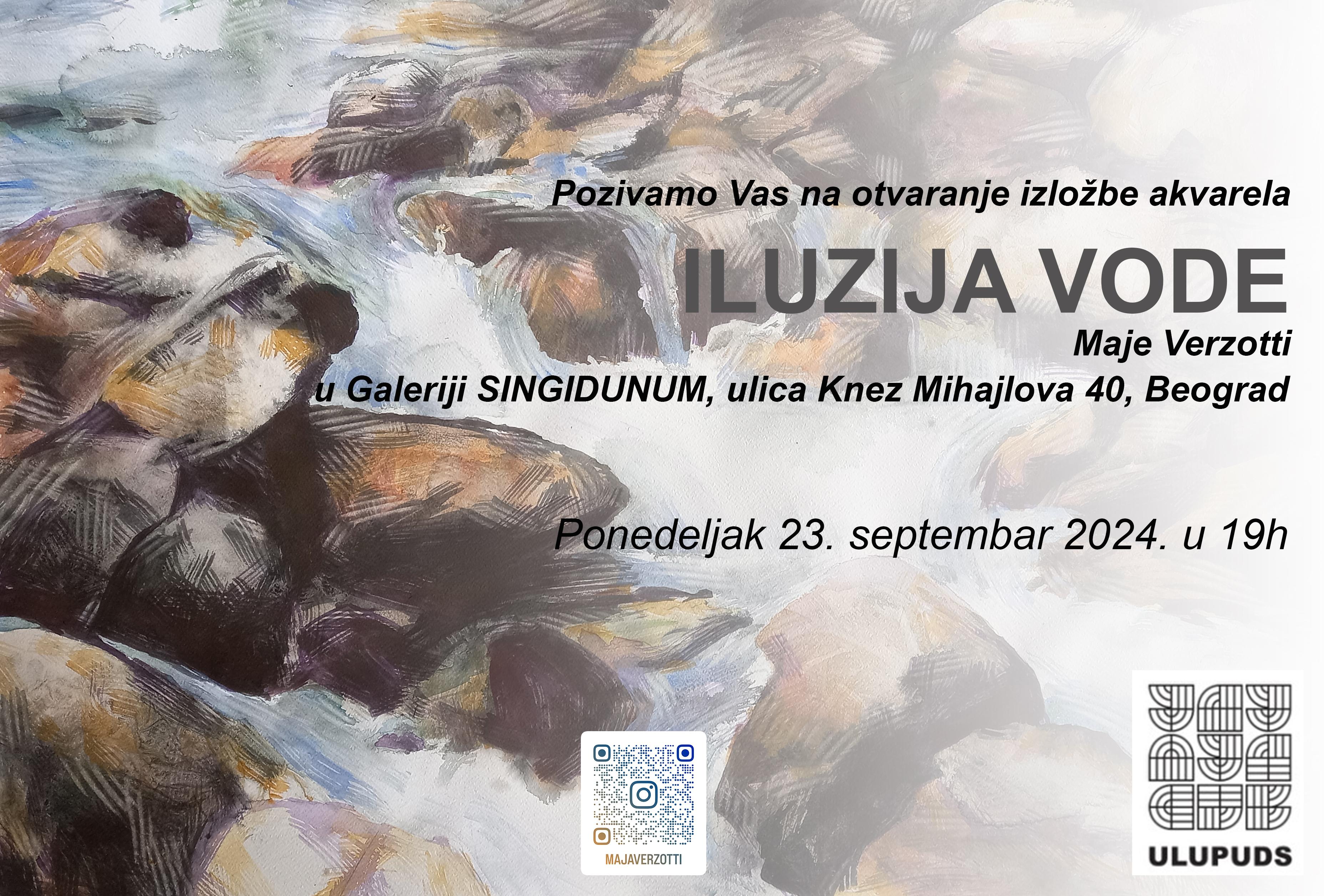Flajer za Iluzija vode: Maja Verzotti