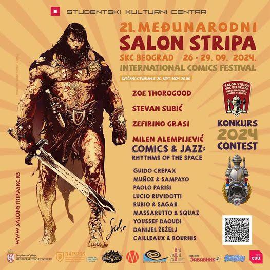 Flajer za Međunarodni salon stripa