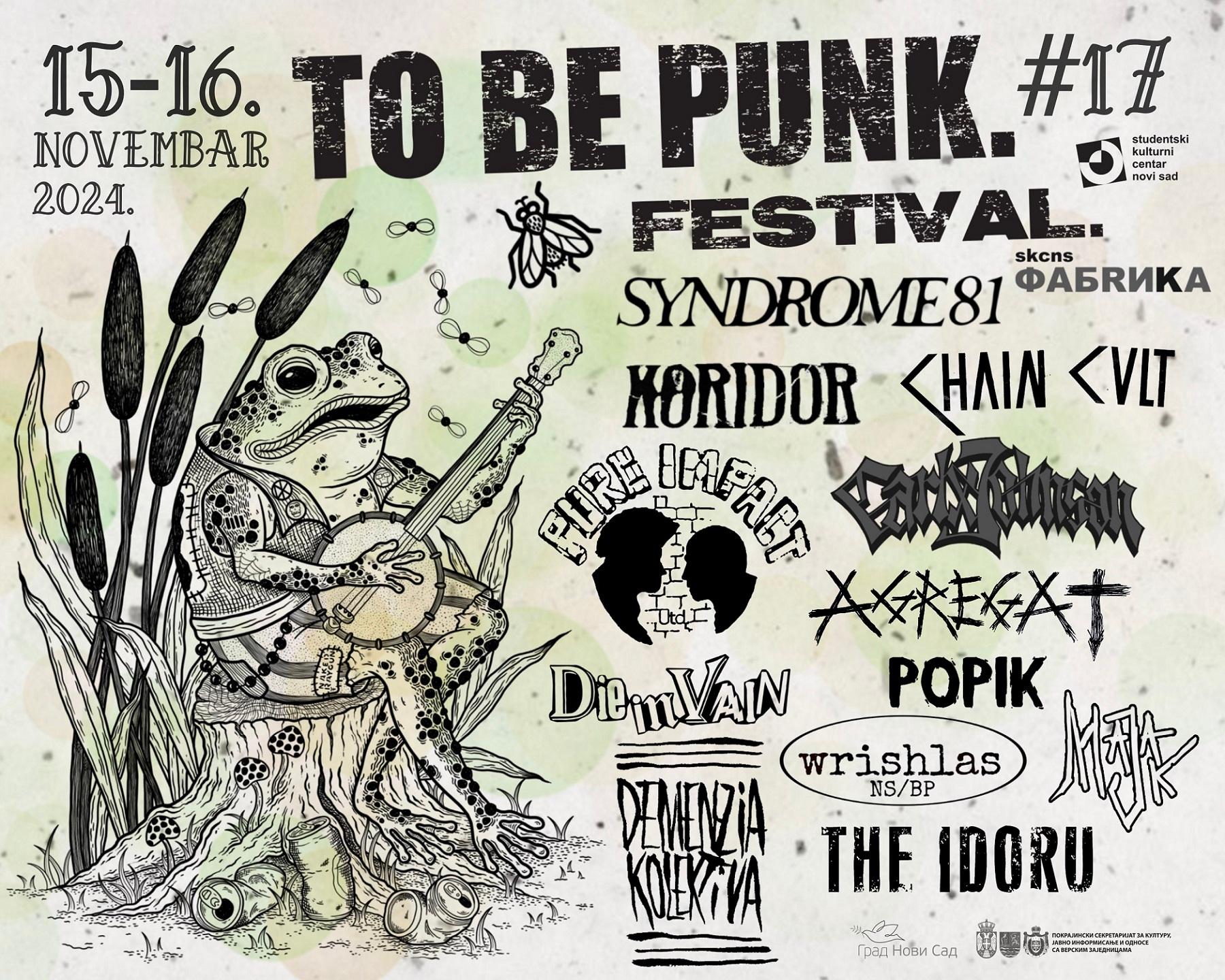Flajer za To Be Punk Festival