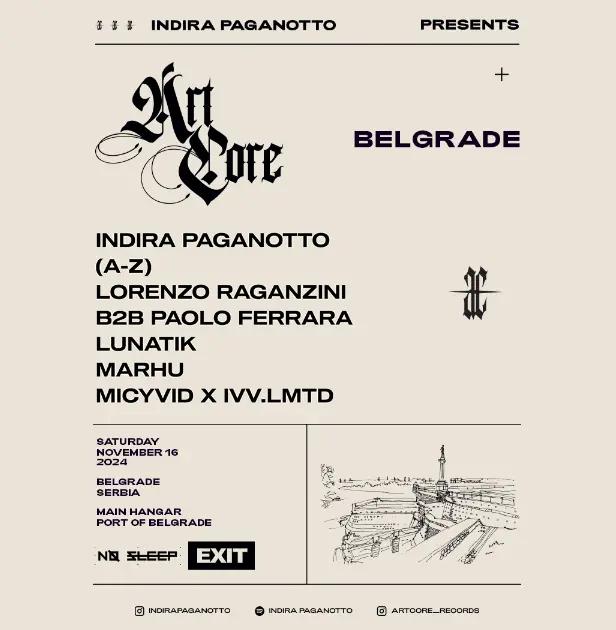 Flajer za No Sleep Festival: Indira Paganotto (ESP)