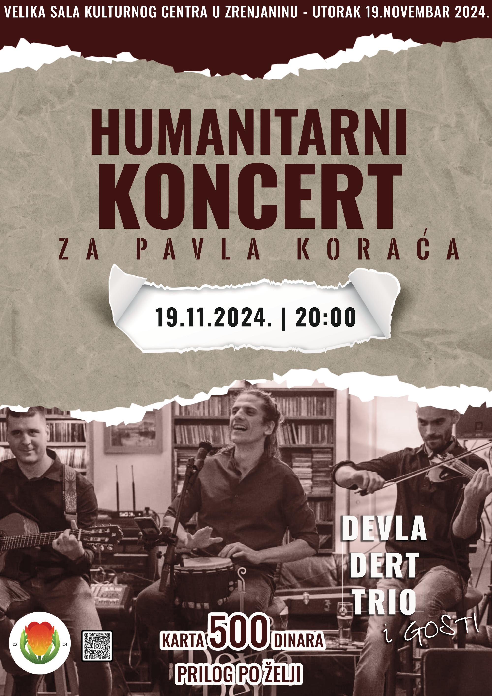 Slika za Humanitarni koncert za Pavla Koraća