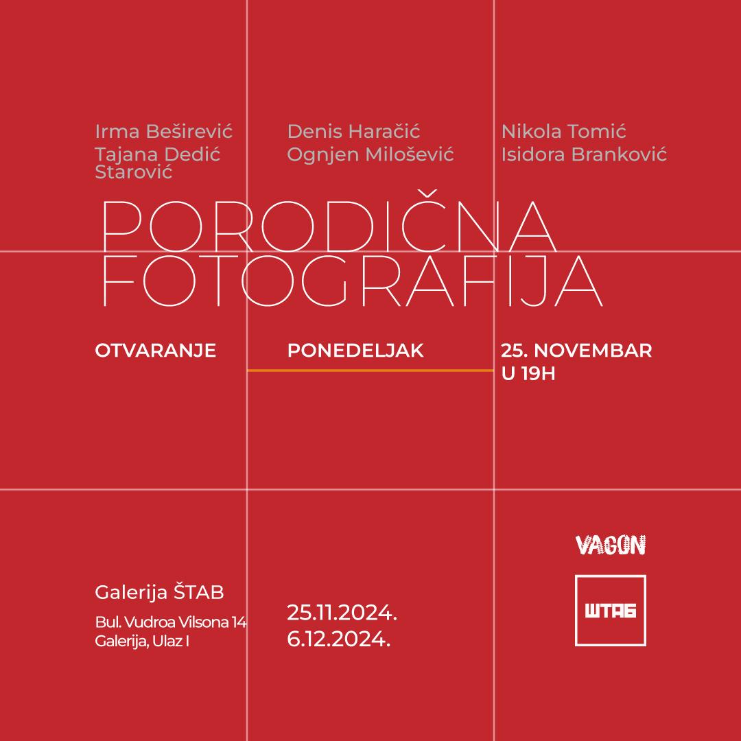 Flajer za Kolektivna izložba „Porodična fotografija“