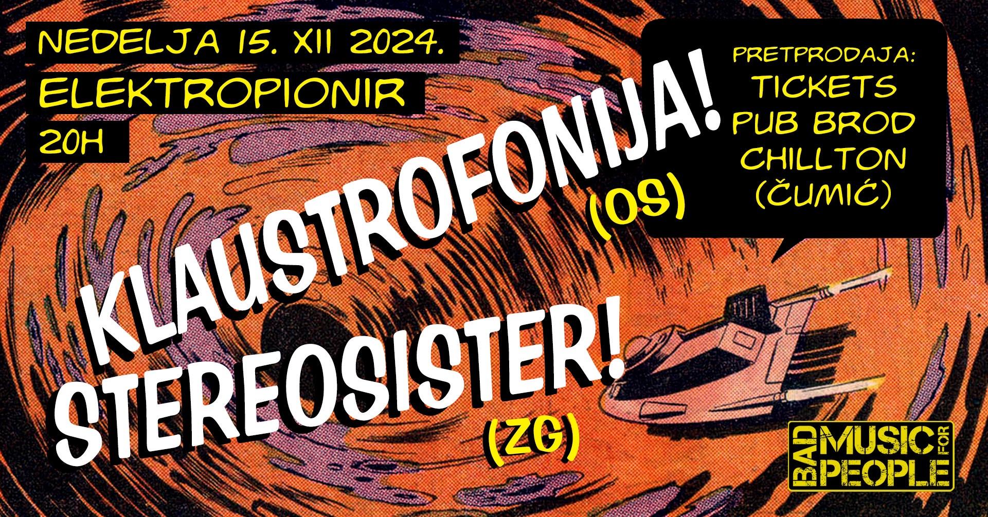 Slika za Klaustrofonija (CRO) + Stereosister (CRO)