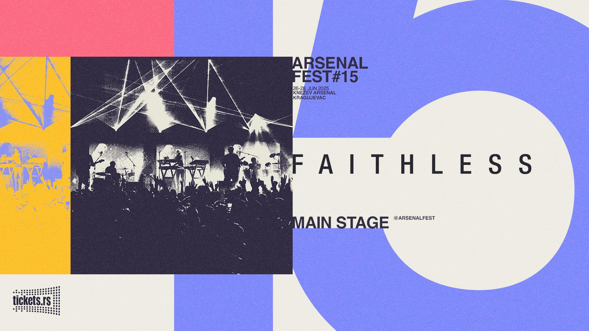 Flajer za Arsenal fest 2025: Faithless (UK)