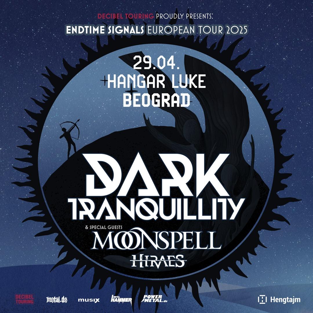 Flajer za Dark Tranquillity (SWE) i Moonspell (PRT)
