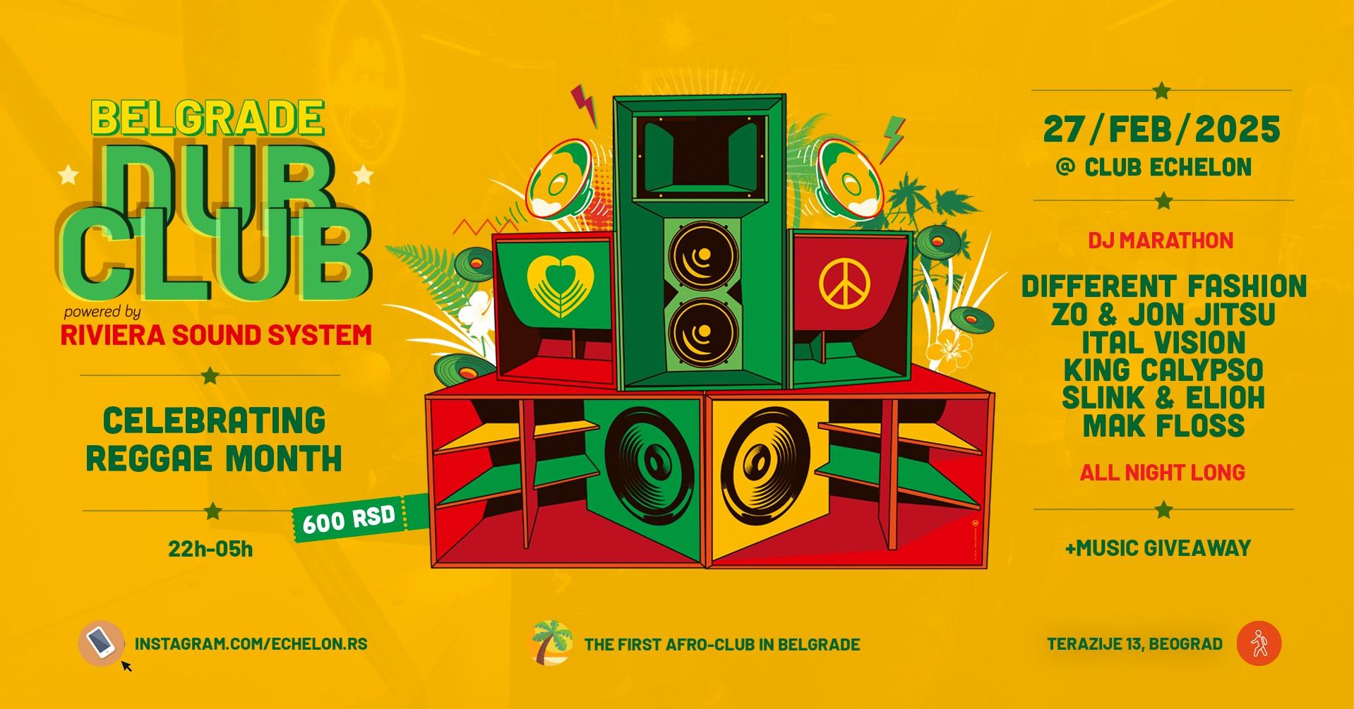 Flajer za Belgrade Dub Club #5