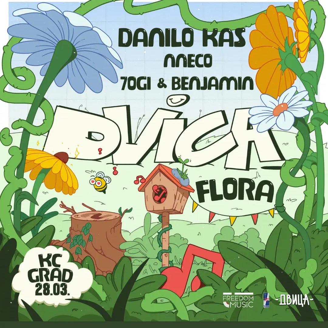 Slika za Dvica Flora: 7OGI & Benjamin, Danilo Kas, Nneco