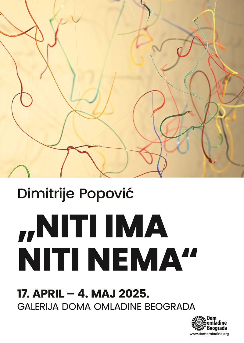 Flajer za Niti ima niti nema: Dimitrije Popović