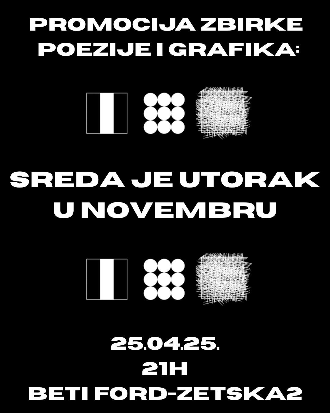 Flajer za Sreda je utorak u novembru: Branko Spasić