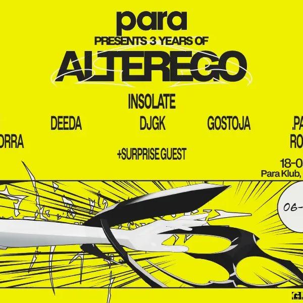 3 YEARS OF ALTEREGO