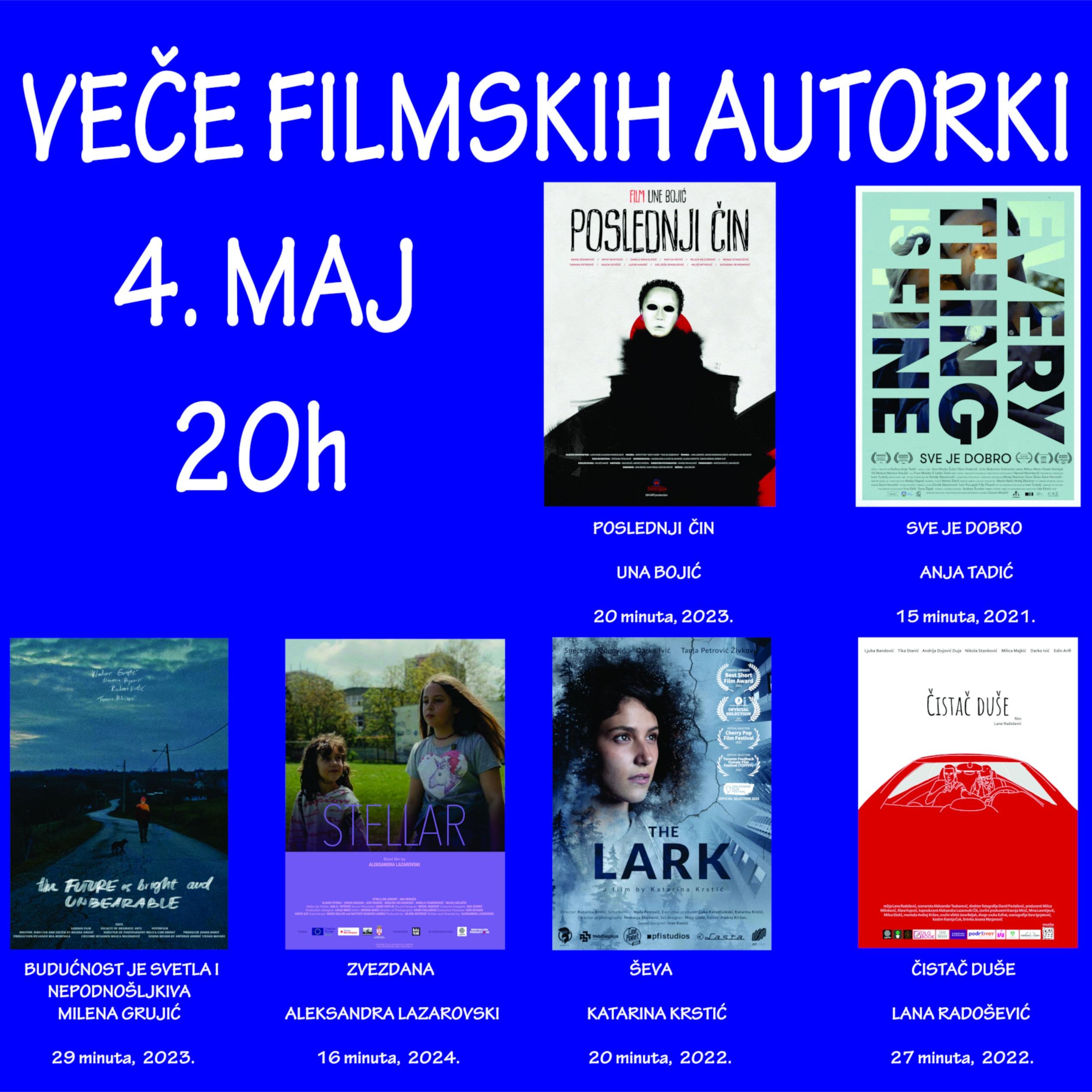 Slika za Veče filmskih autorki