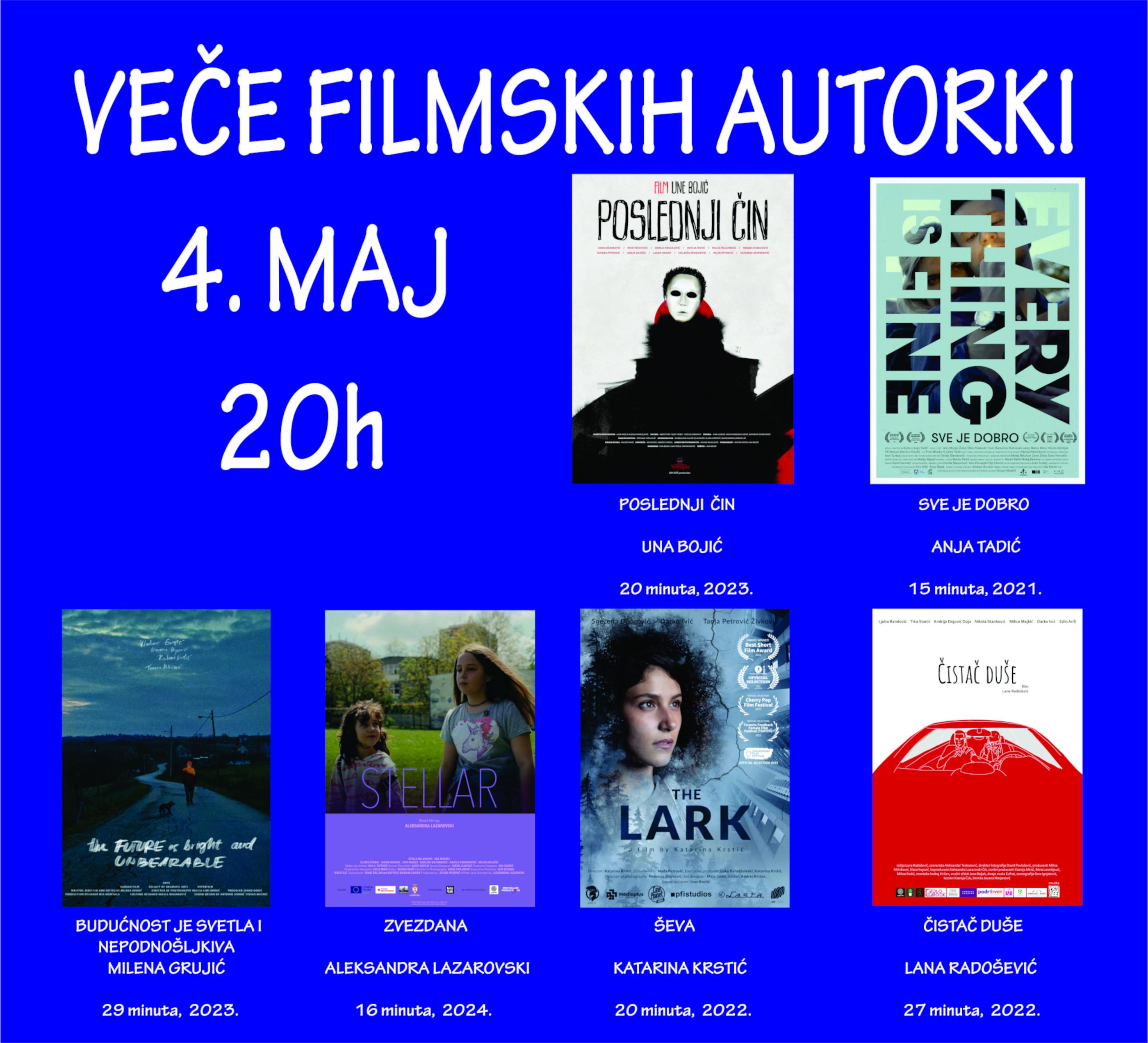 Slika za Veče filmskih autorki