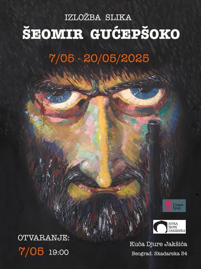 Flajer za Izložba slika: Šeomir Gućepšoko