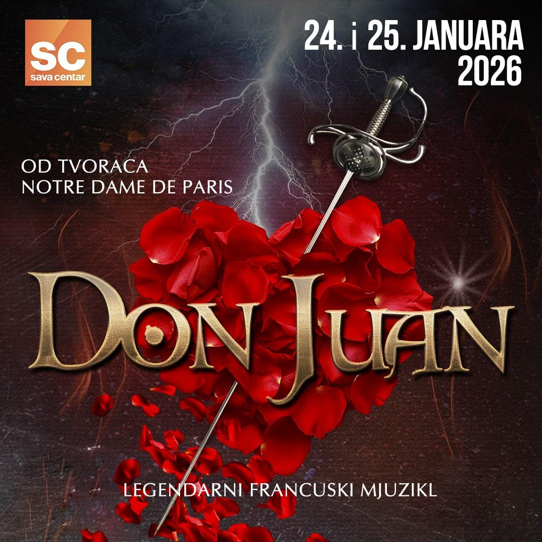 Flajer za Legendarni mjuzikl “Don Žuan”