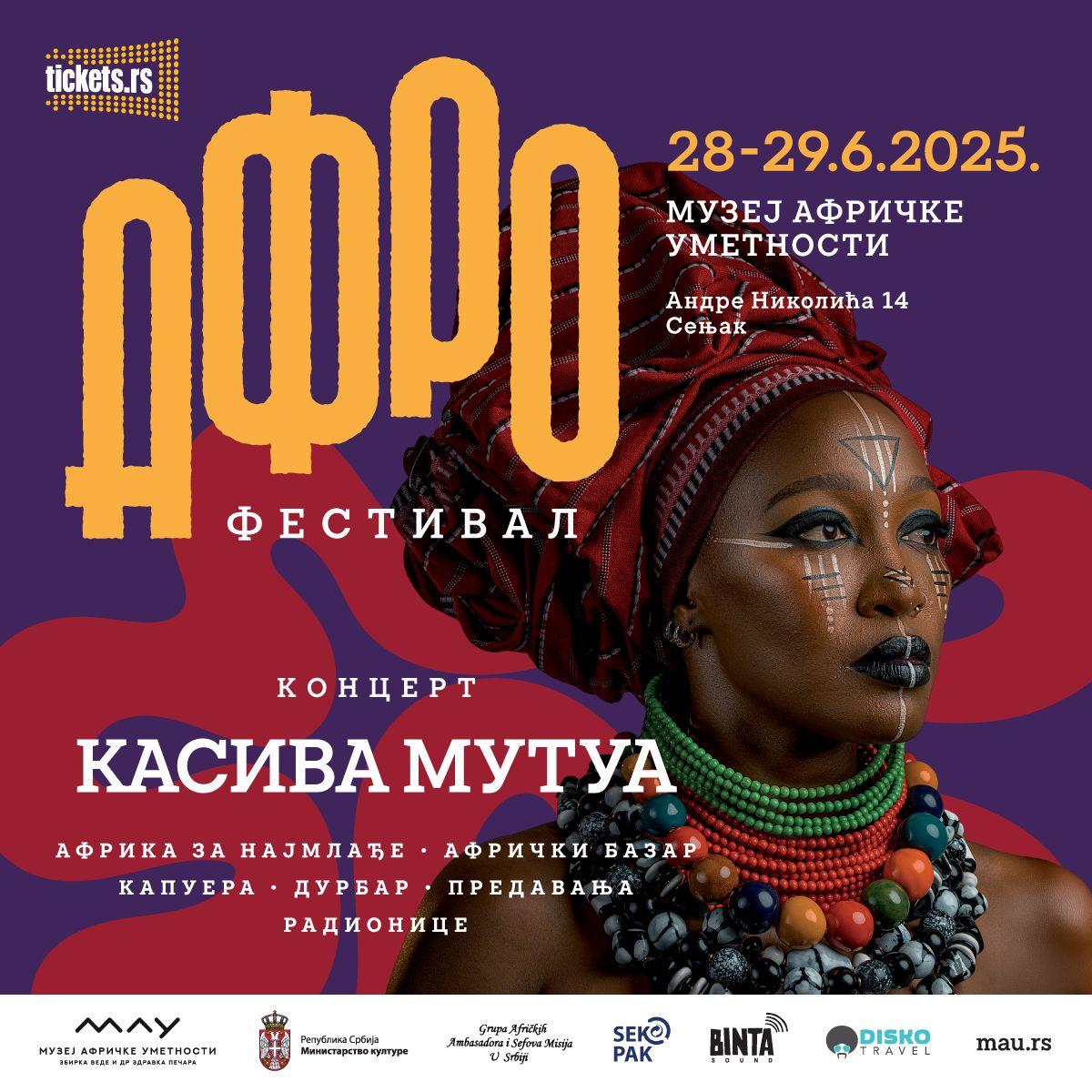 Flajer za Afro festival 2025