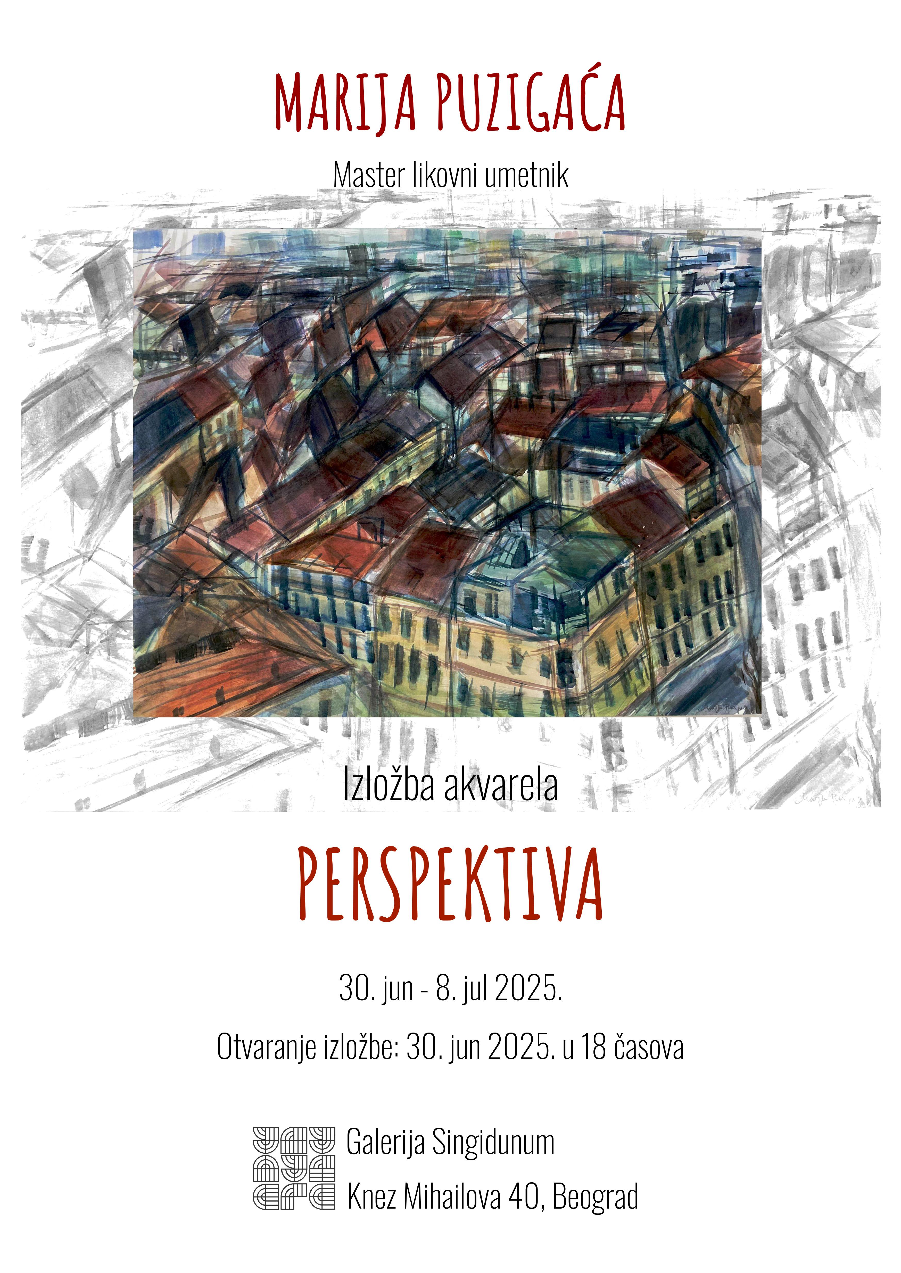 Flajer za Perspektiva: Marija Puzigaća