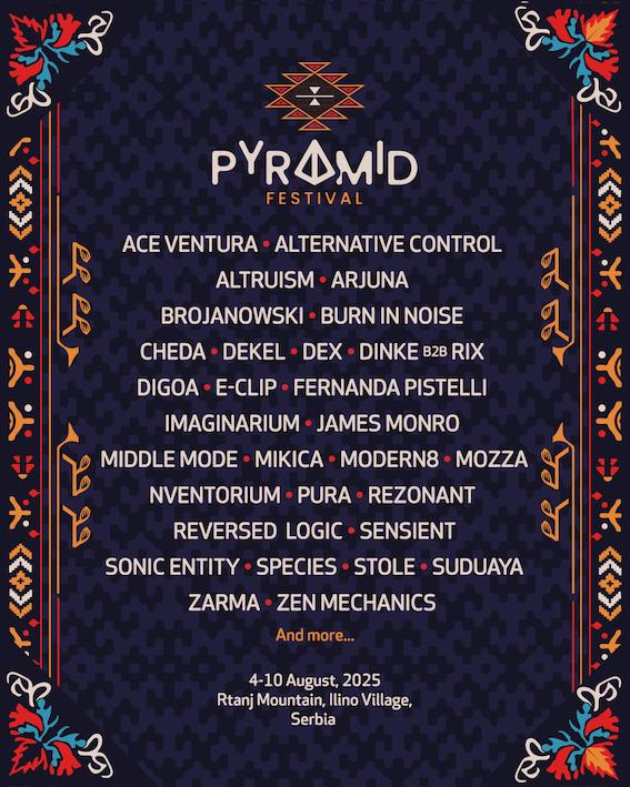 Flajer za Pyramid Festival 2025