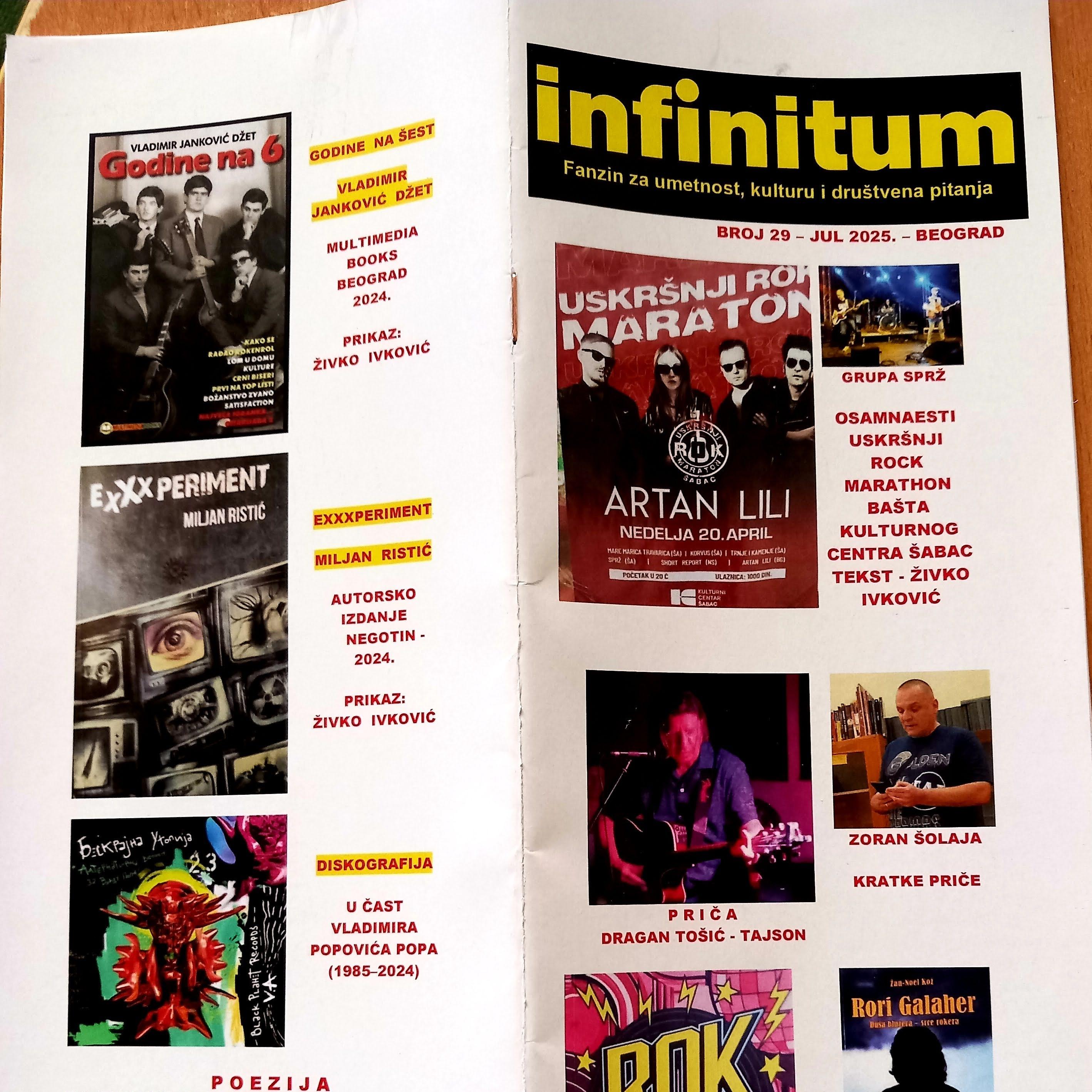 Slika za Promocija fanzina "INFINITUM"