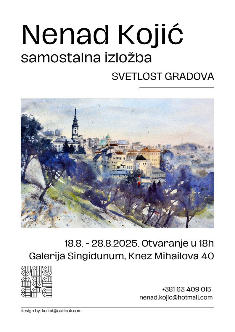 Flajer za Svetlost gradova: Nenad Kojić