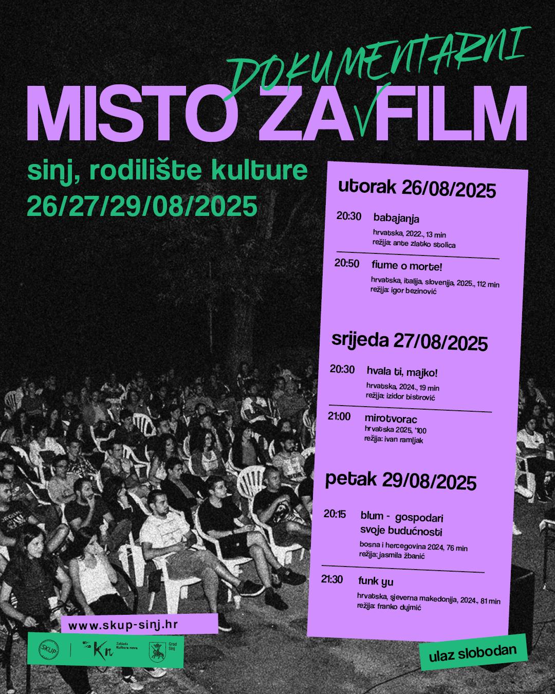 Flajer za Misto za dokumentarni film
