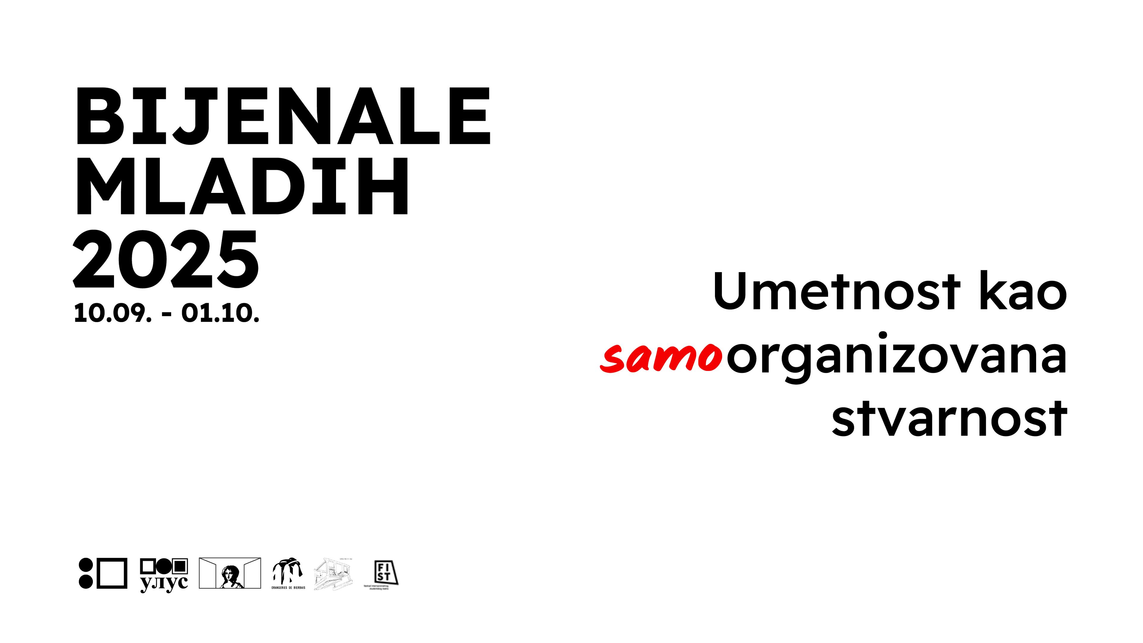 Flajer za Bijenale mladih 2025
