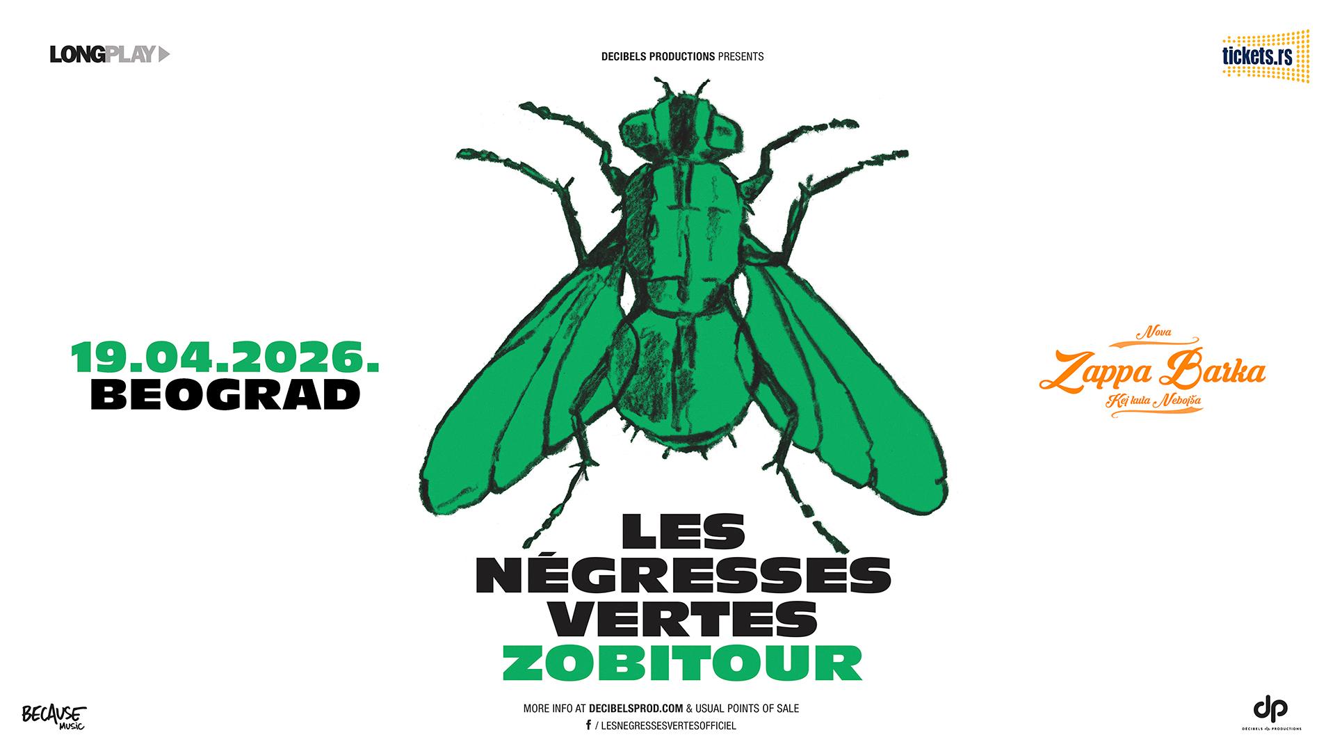 Flajer za Les Négresses Vertes (FR)