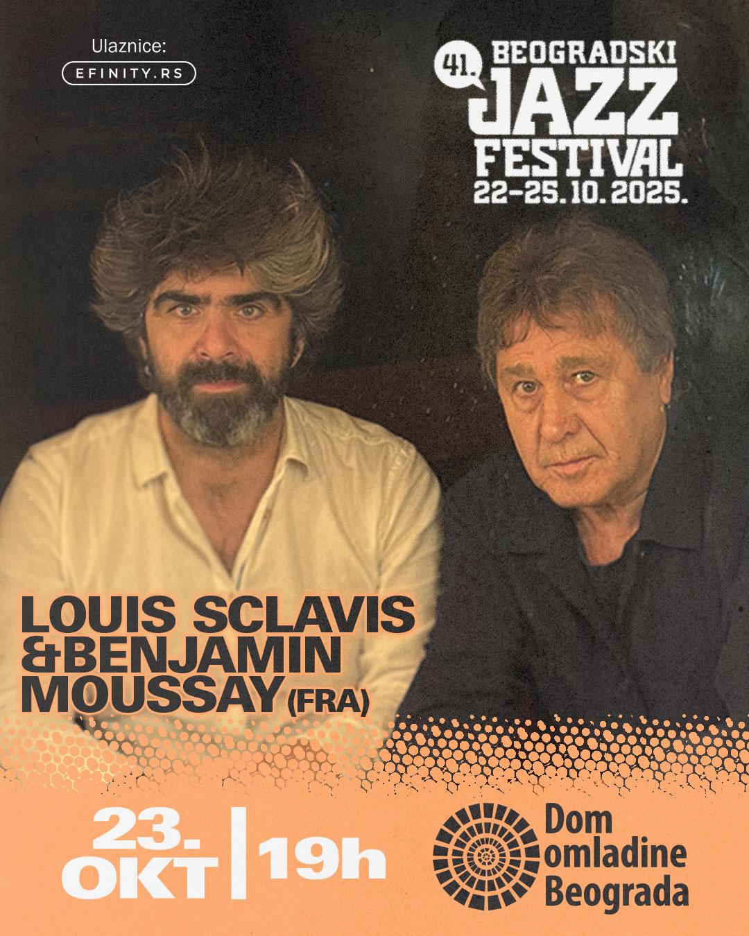 Flajer za Louis Sclavis (FRA) & Benjamin Moussay (FRA)