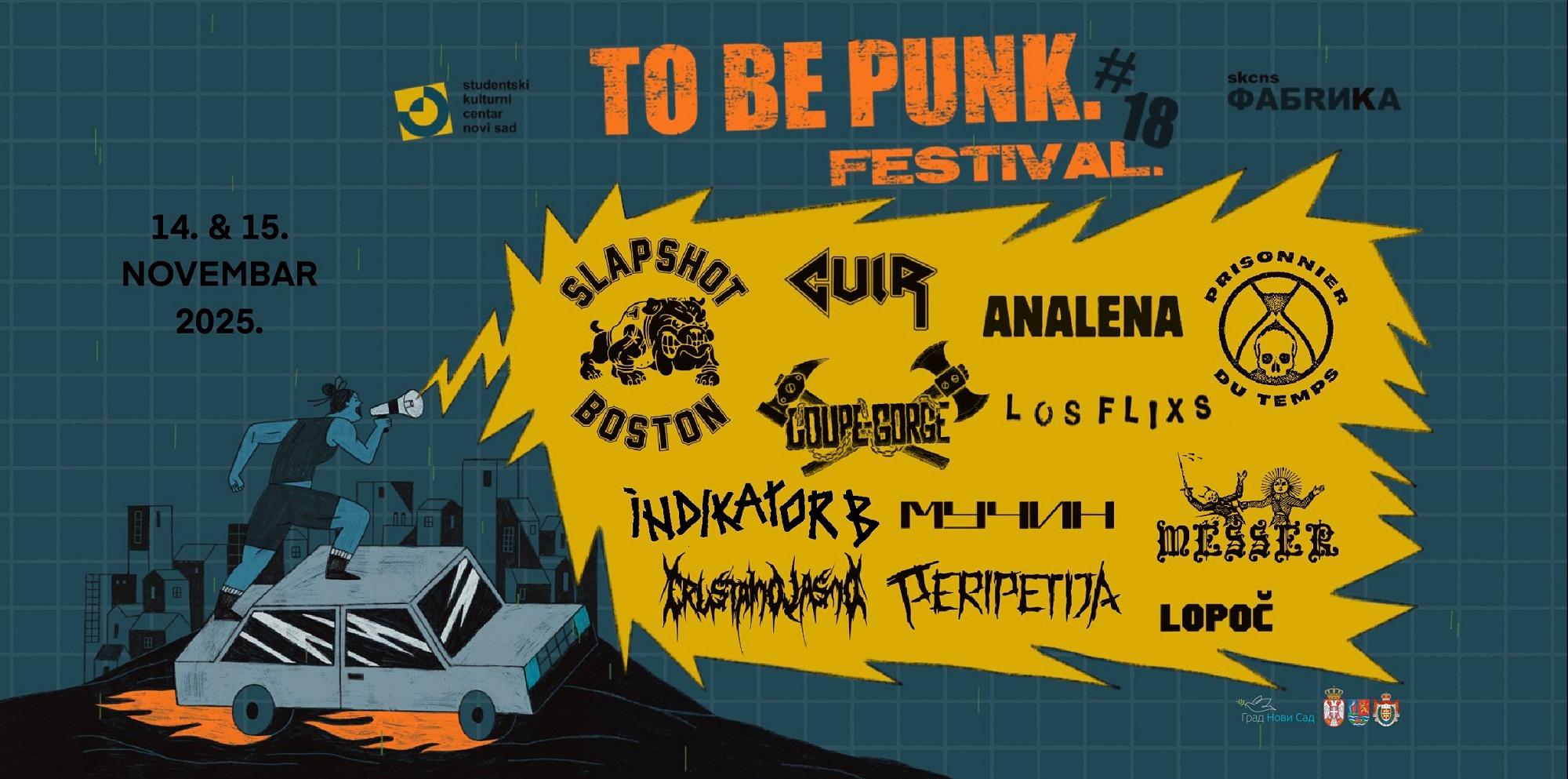 Flajer za To Be Punk festival