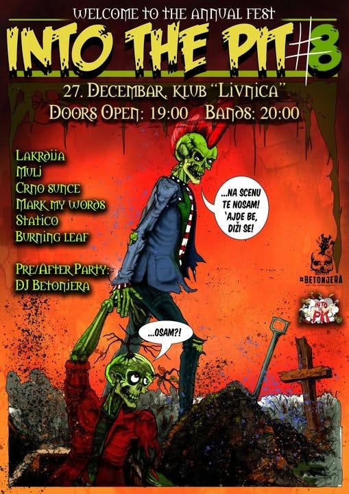 Flajer za 8. Into The Pit Fest