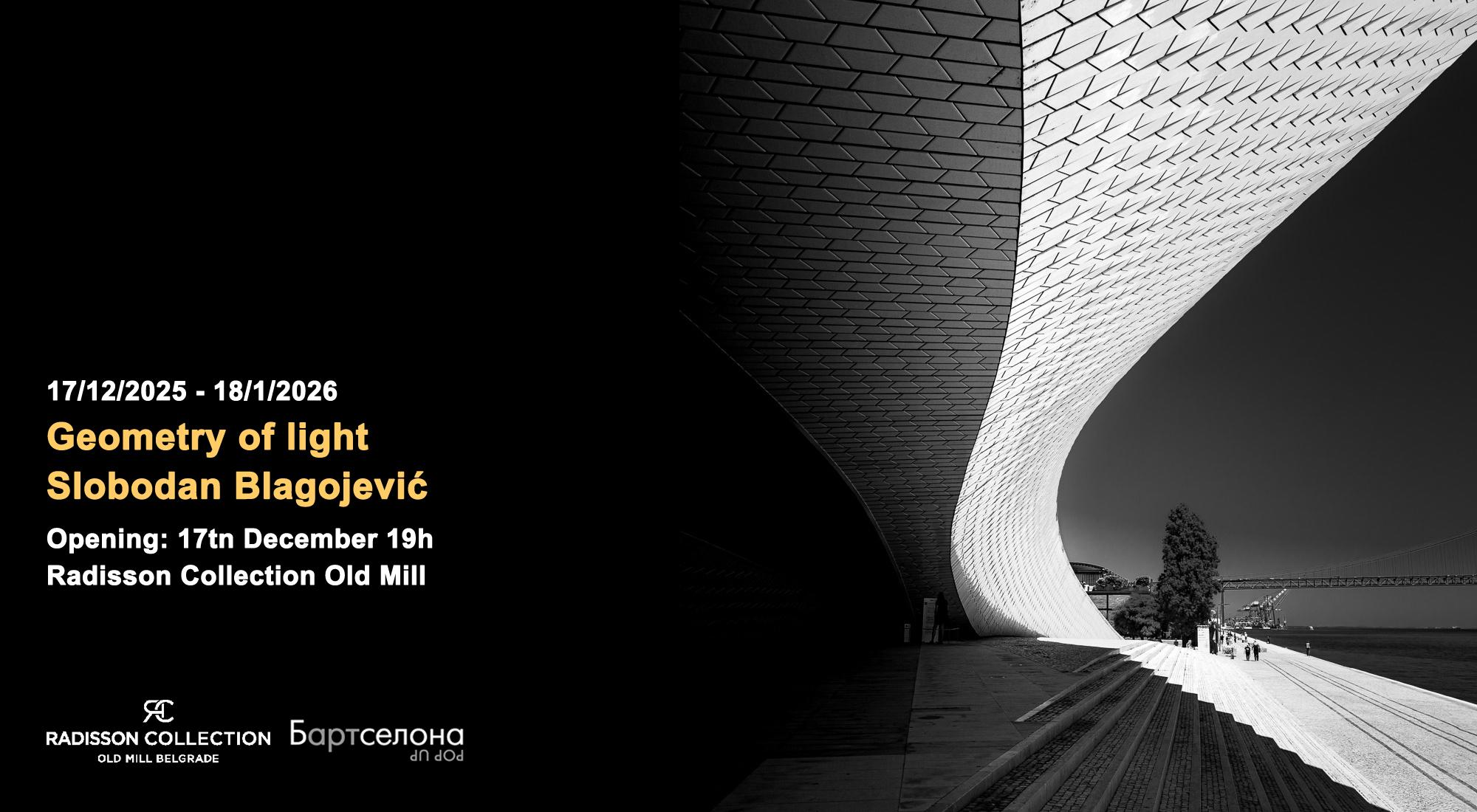 Flajer za Geometry of Light: Slobodan Blagojević