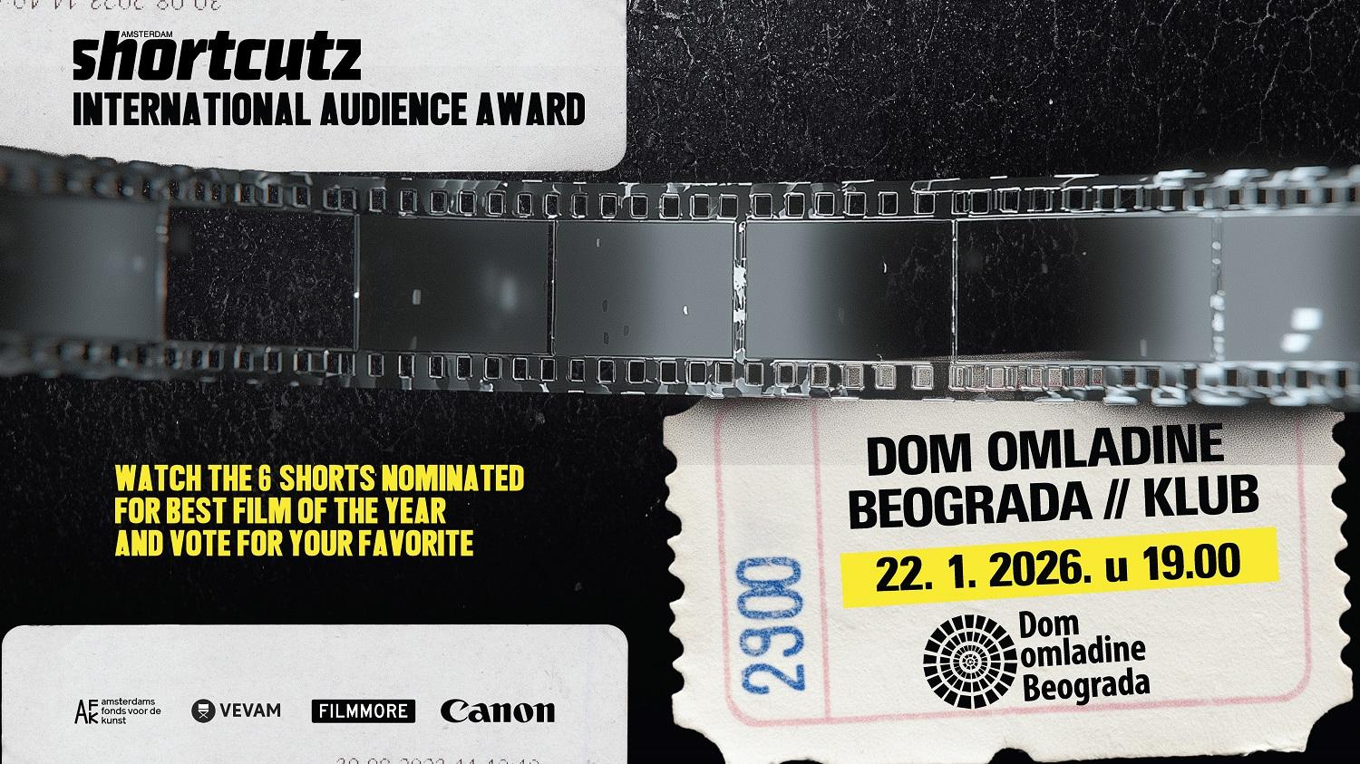 Flajer za Izbor filmova Amsterdam Shortcutz