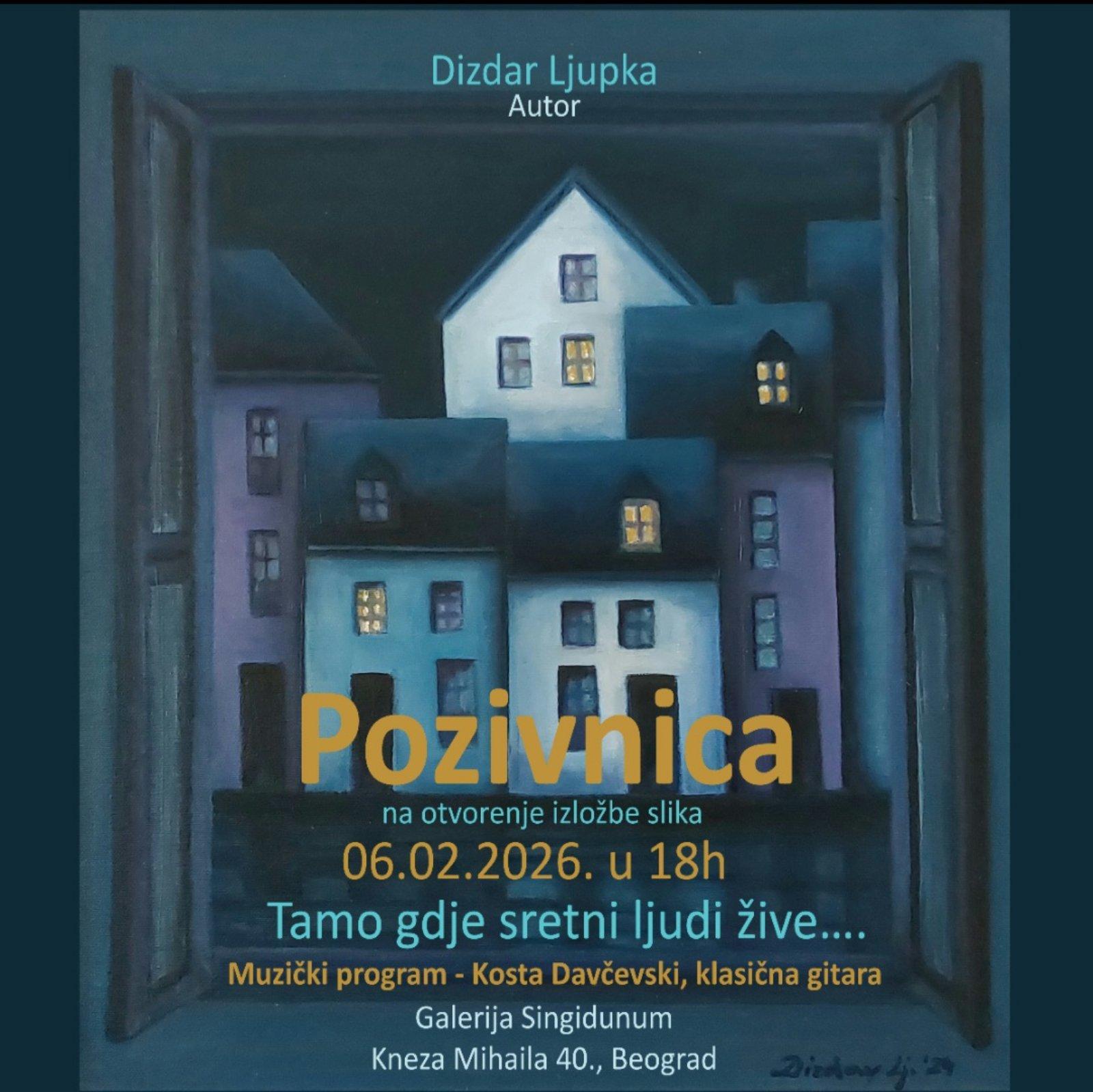 Flajer za Tamo gdje su ljudi sretni: Ljupka Dizdar