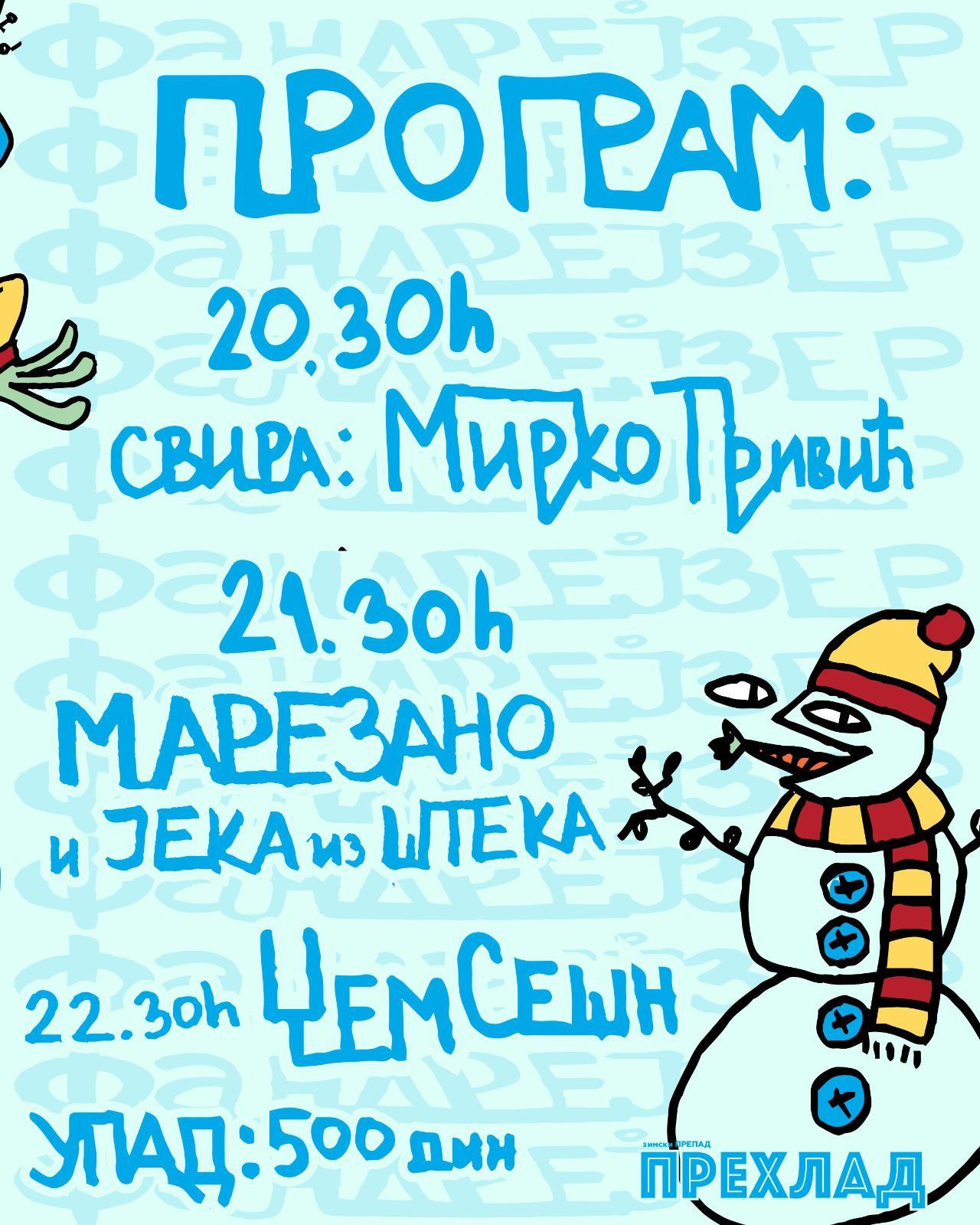 Flajer za Prehlad Fandrejzer