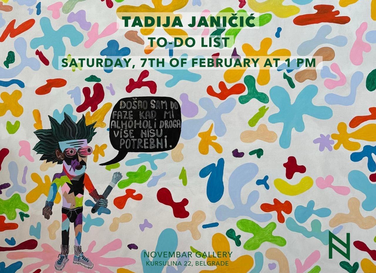 Flajer za Spisak obaveza: Tadija Janičić