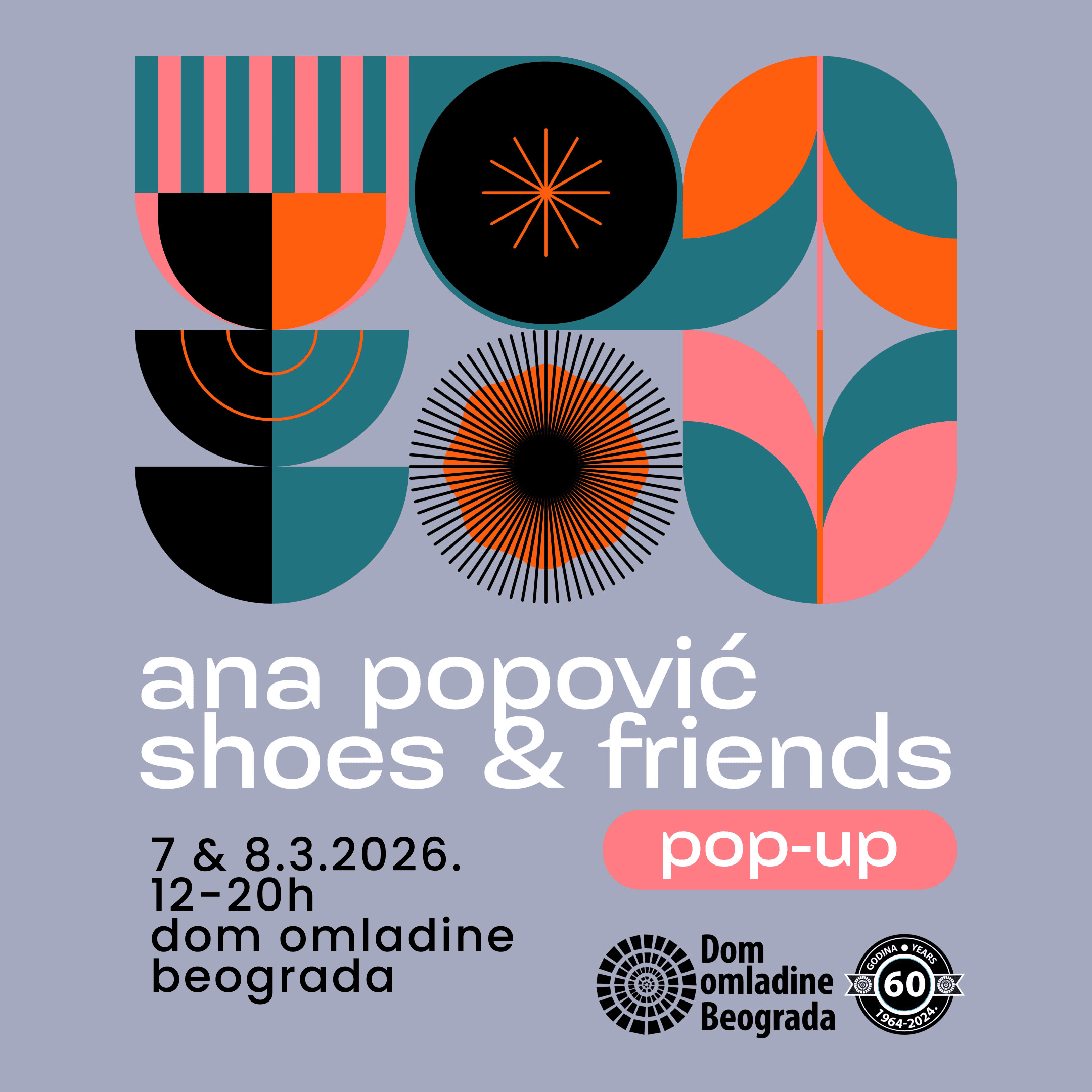 Flajer za Ana Popović Shoes & Friends Pop Up
