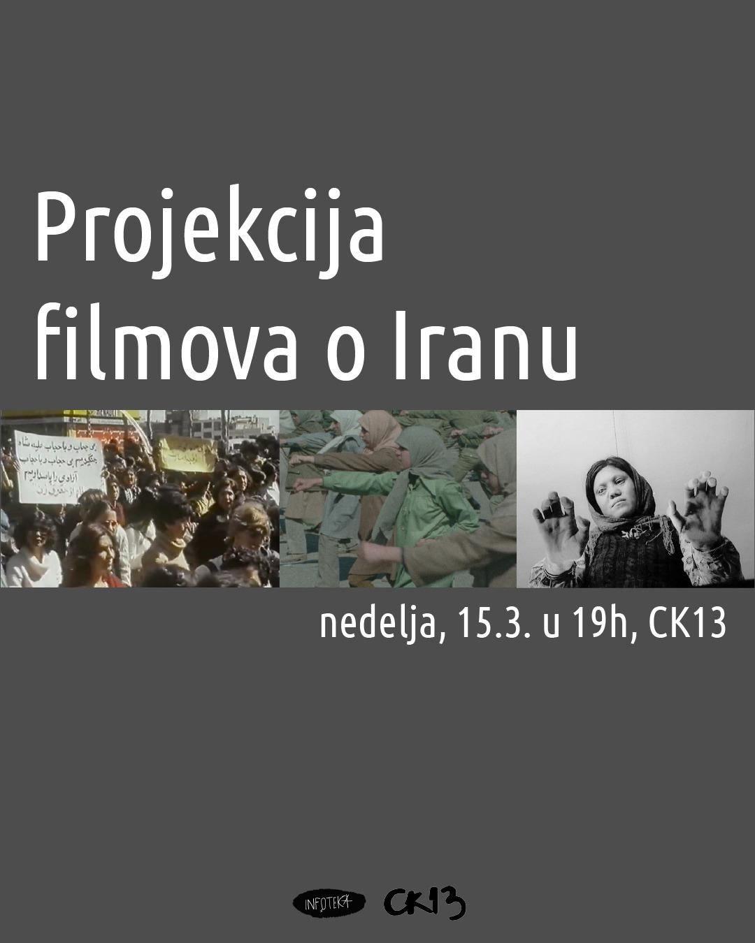 Slika za Infoteka CK13: Projekcija filmova o Iranu