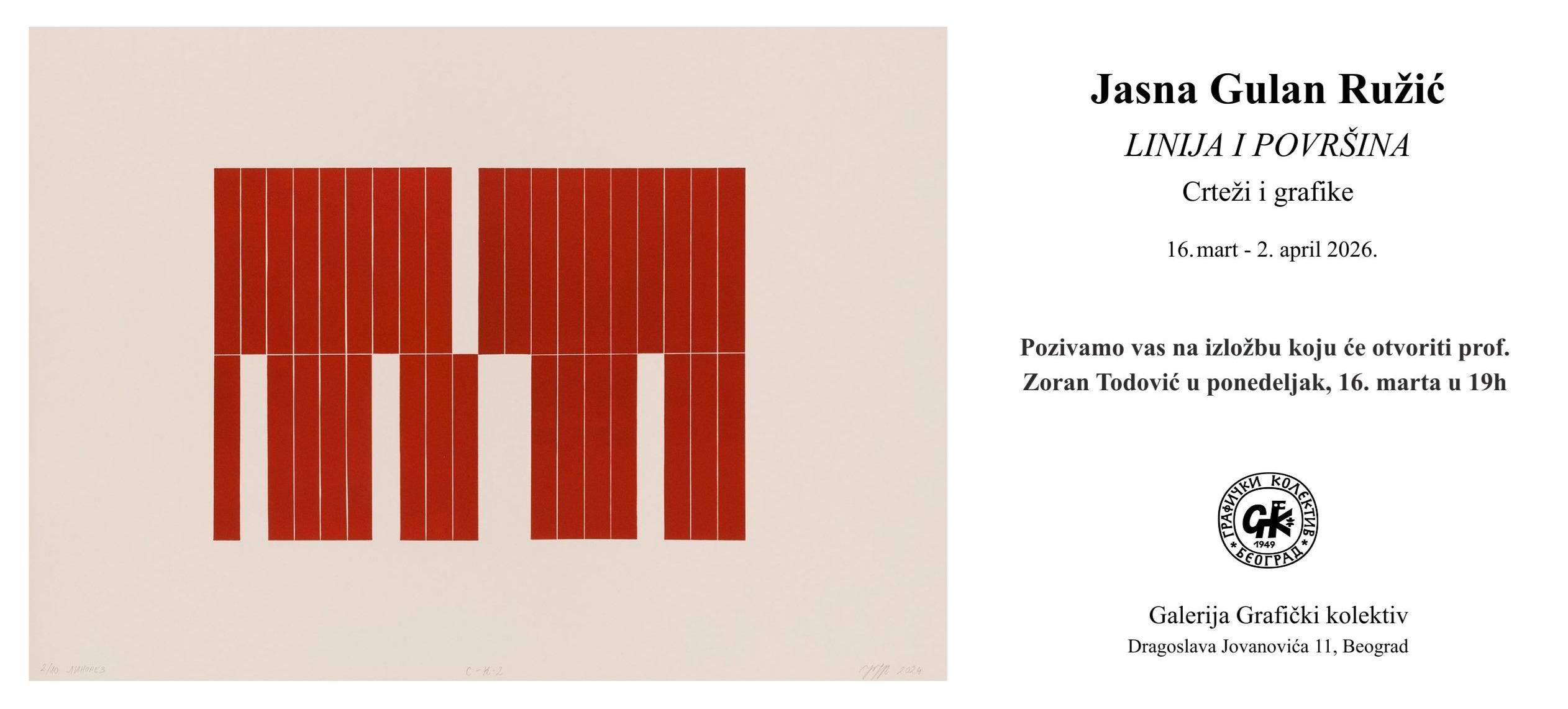 Slika za Linija i površina: Jasna Gulan Ružić