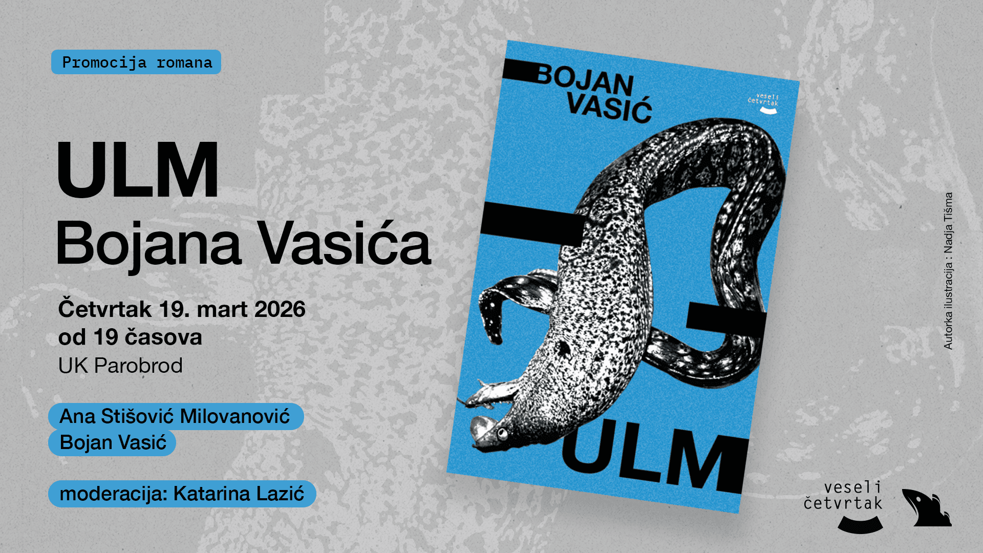 Slika za Promocija romana "Ulm": Bojan Vasić