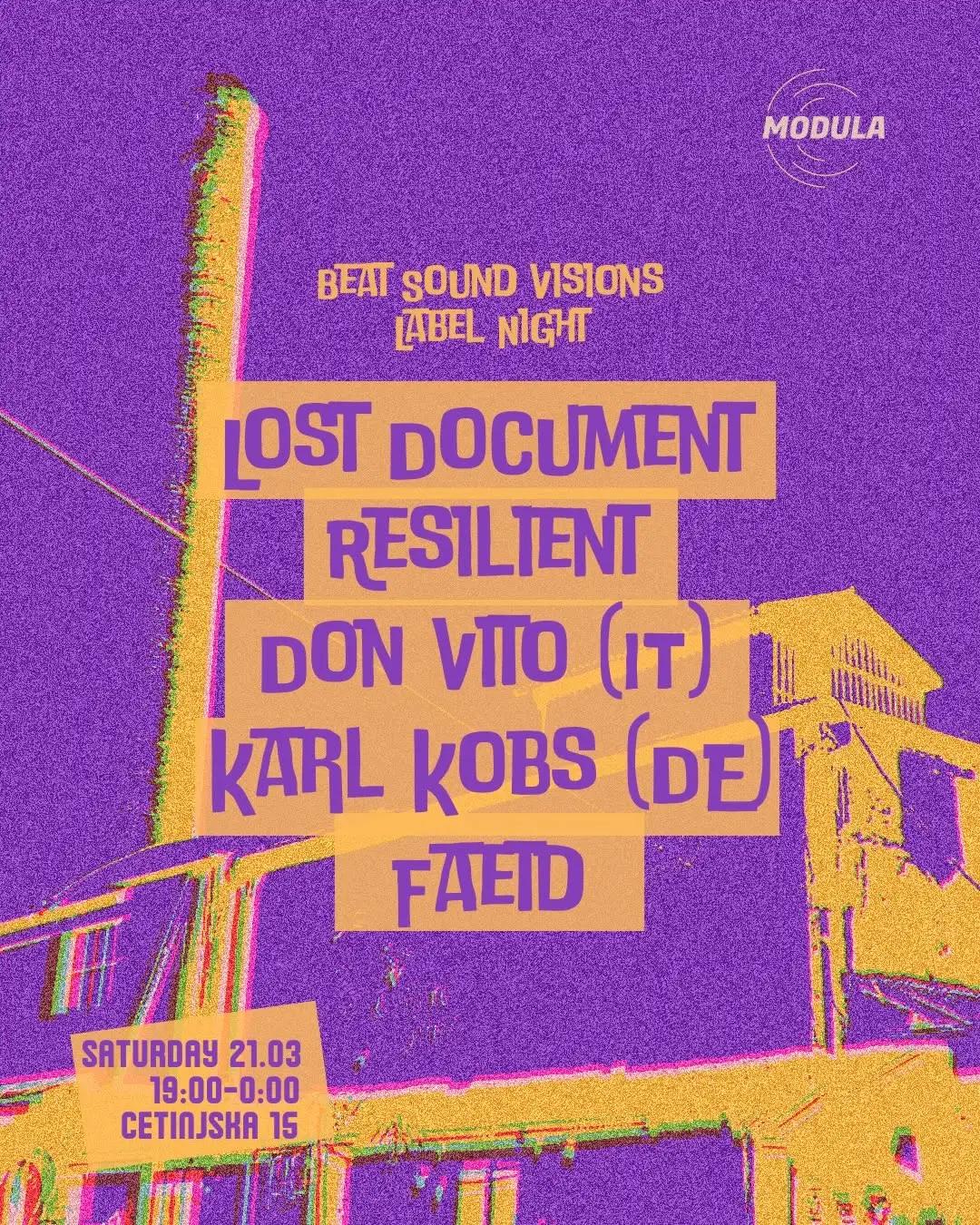 Slika za Beat Sound Visions Label Night