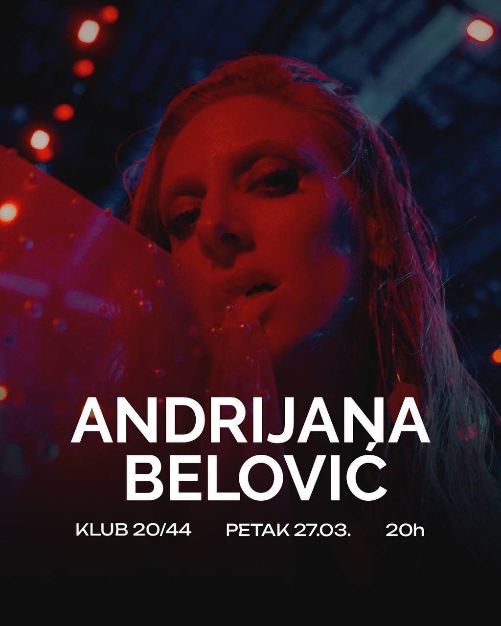 Flajer za Andrijana Belović